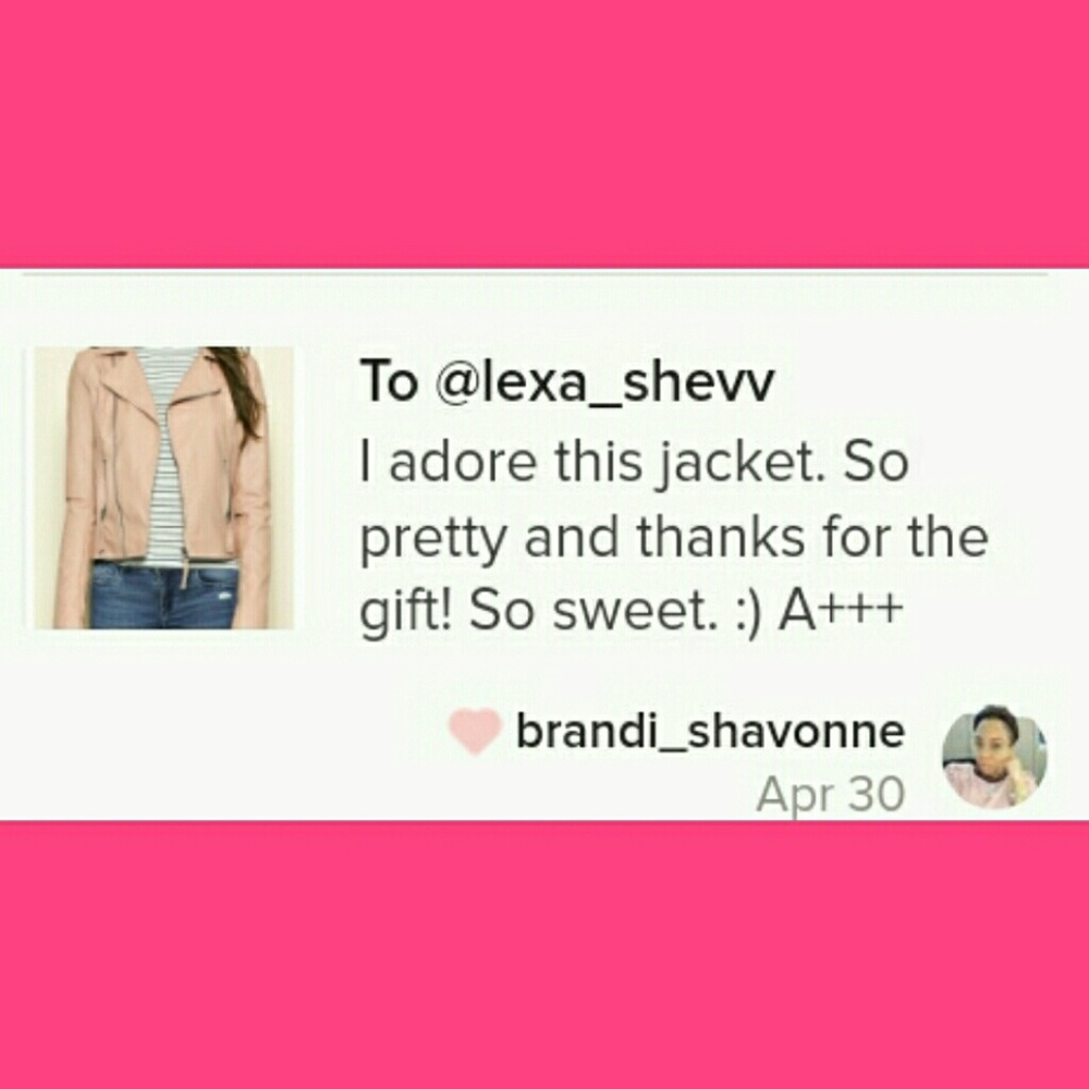 Lace Up Back Faux Leather Jacket - Picture 3 of 3